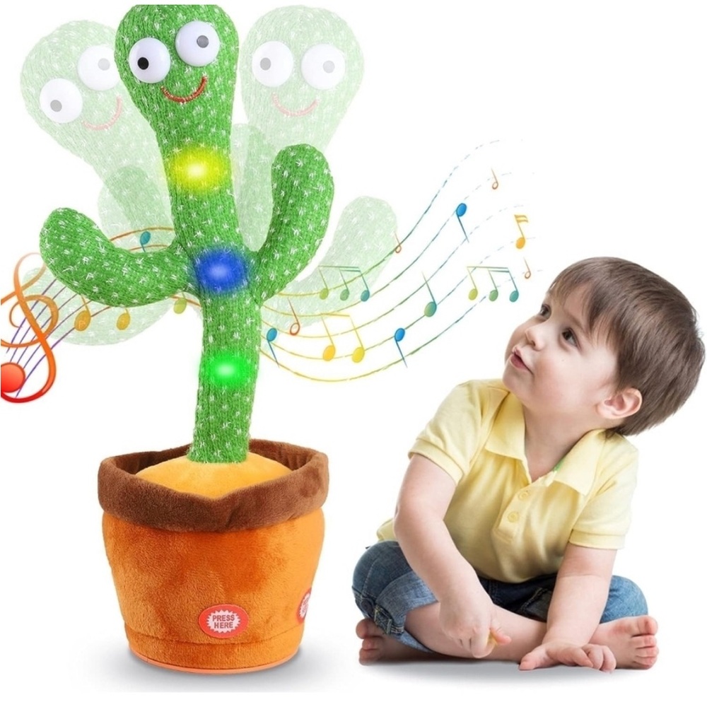 Green Dancing Cactus Plush Toy